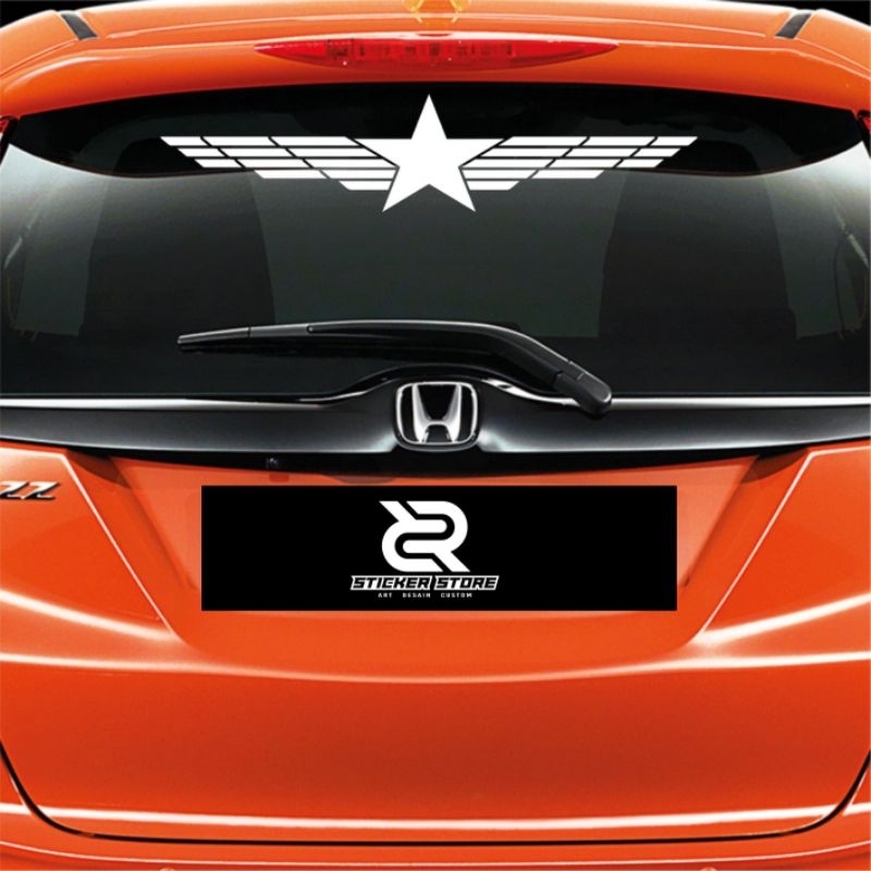 CUTTING STICKER  KACA BELAKANG MOBIL JAZZ,BRIO, AVANZA, FREED,DLL