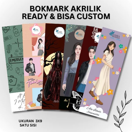 

Bookmark Akrilik Persegi / Pembatas Buku / 1 Sisi Bisa Custom 1 Hari Jadi minimal pembelian 7pcs