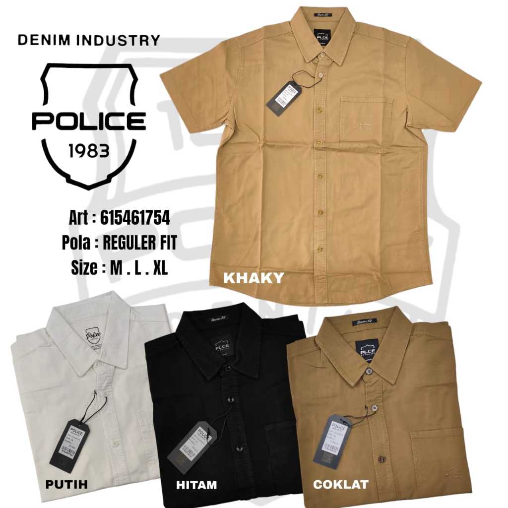 Kemeja Police ORIGINAL