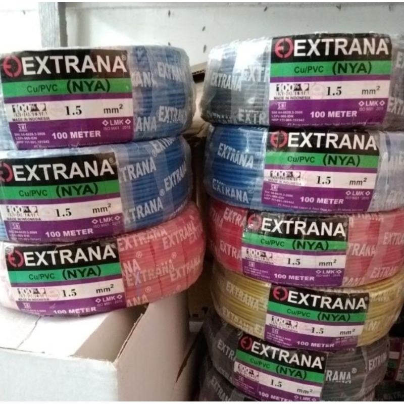 Kabel NYA EXTRANA 1×1.5 100meter (kabel kawat tunggal)