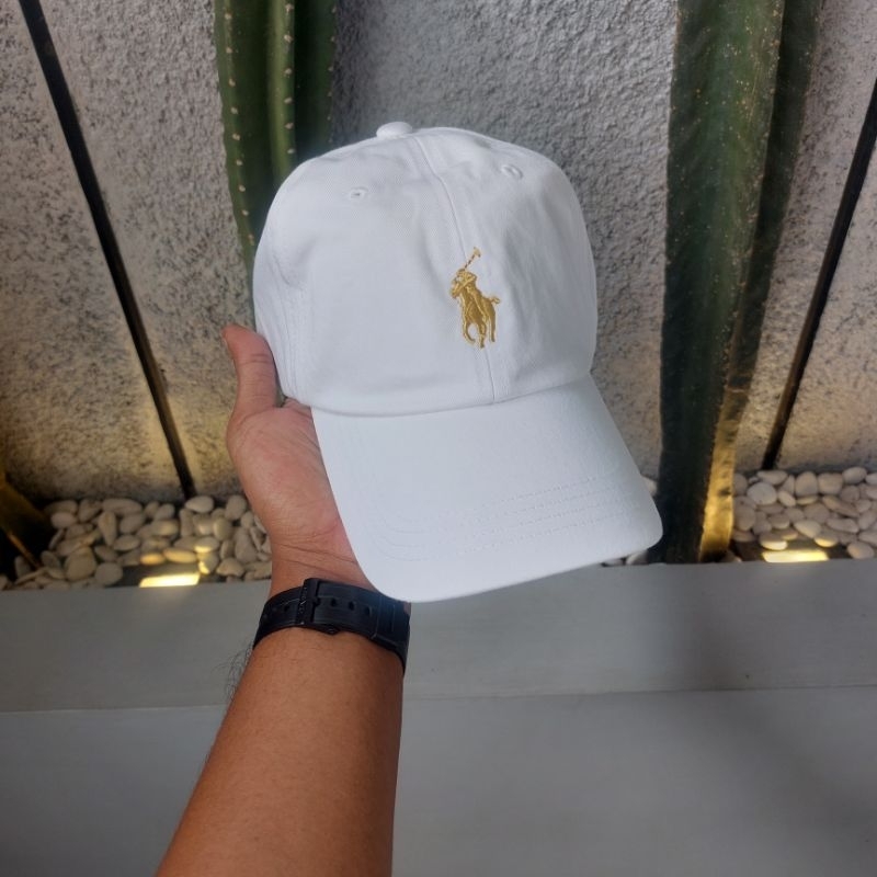 topi/caps Polo - putih logo gold - original BNWT