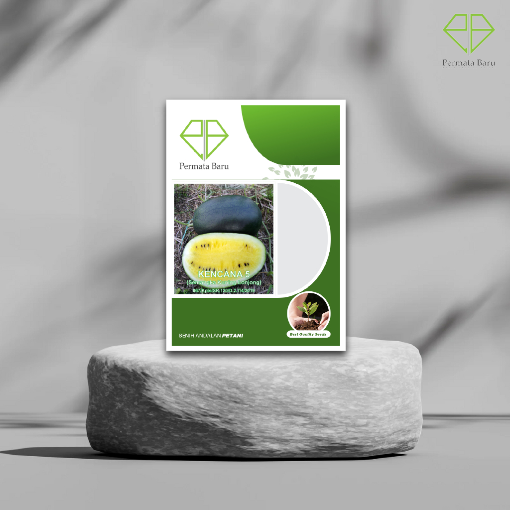 Benih Semangka Inul Kuning Kencana 5 10 Gram Permata Baru