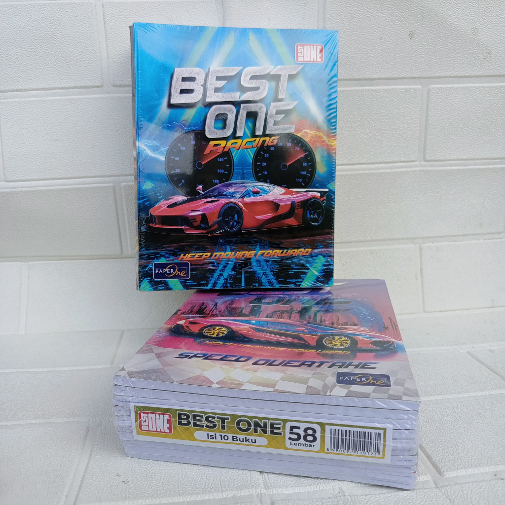 

(1 Pack=10buku) Buku Tulis Best One 58 lembar
