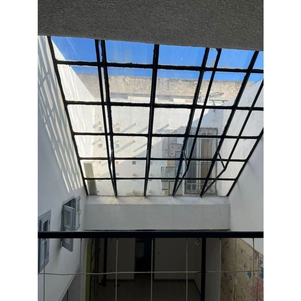 kanopi sleding atap solarflat minimalis rangka besi