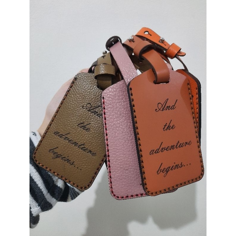 (BISA REQUEST NAMA/LOGO) customed Luggage tag // tag koper // tag koper umroh // tag koper kulit