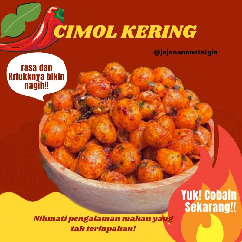 

cimol kering pedas daun jeruk box thinwalll