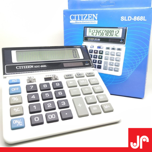

CITIZEN CALCULATOR SCD-868L / KALKULATOR CITIZEN 868L / KALKULATOR DEKSTOP KALKULATOR KANTOR