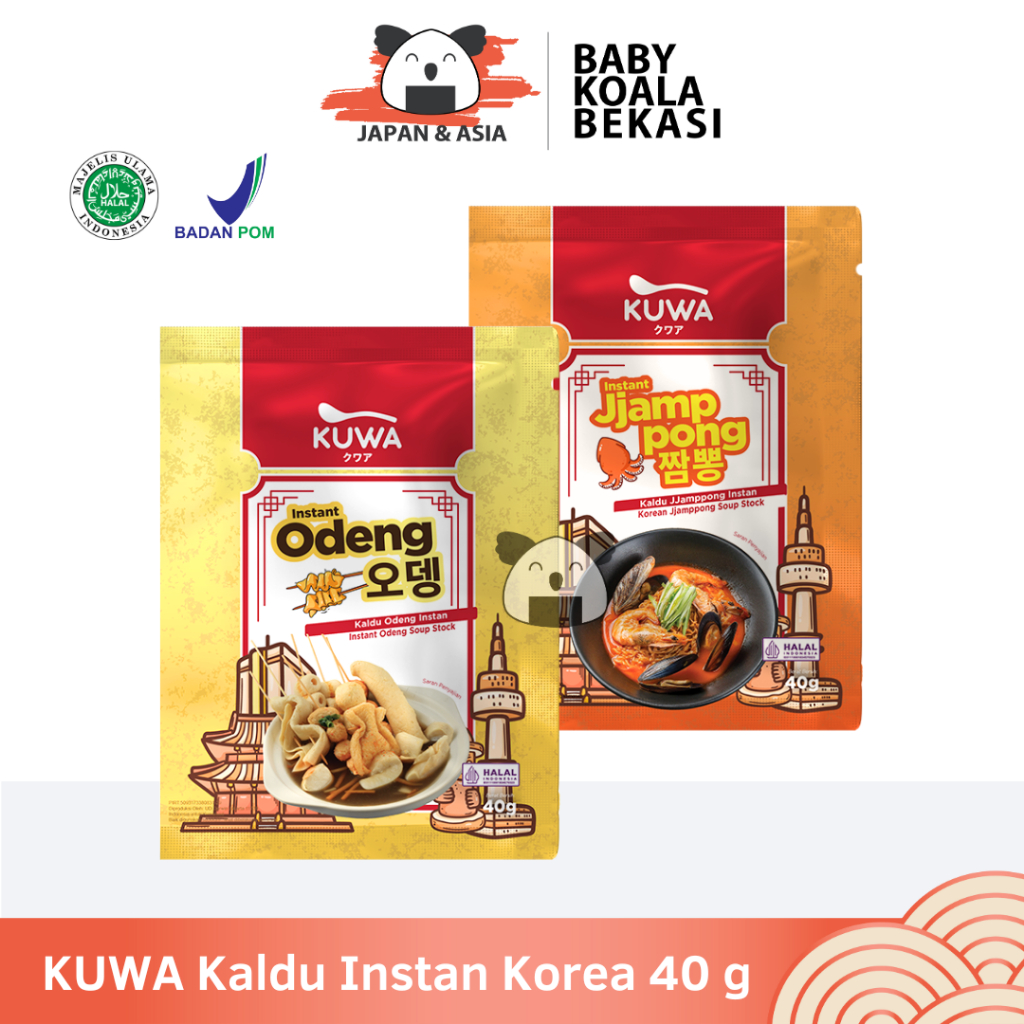

KUWA Kaldu Odeng & Jjampong 40 g Halal I Sup khas Korea- Bekasi