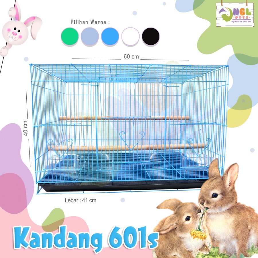 KANDANG KELINCI / KANDANG BURUNG / KANDANG KUCING / KANDANG GUINEA PIG | Kandang Besi 601s