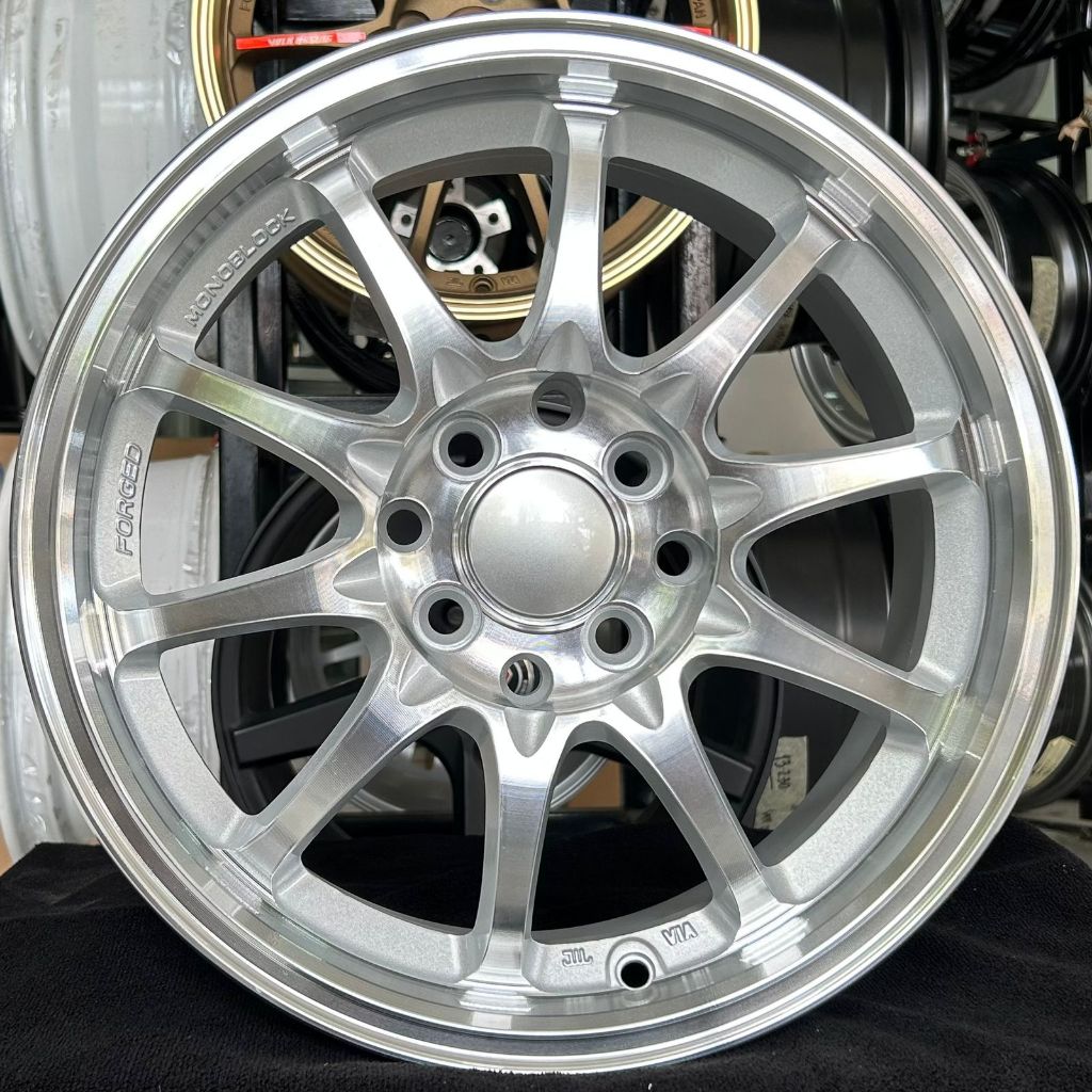 VELG MOBIL RING 15 - VELG RAYS CR CE28 R15X6.5 HOLE 8X100/114.3 ET 40 CB 73.1 SILVER POLSIH FACE