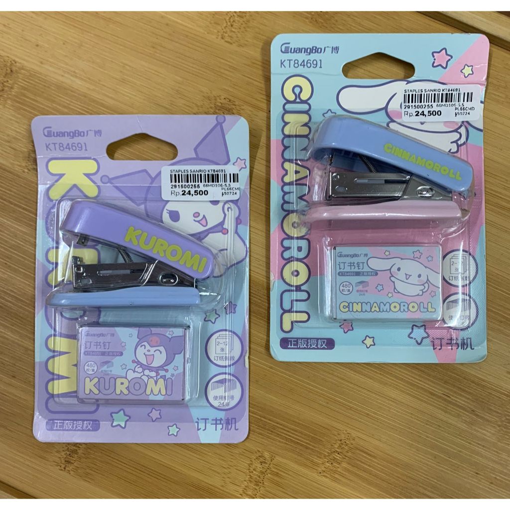 

Sanrio Two Color Staples KT84691 / Stapler 2 in 1 sanrio staples + refill