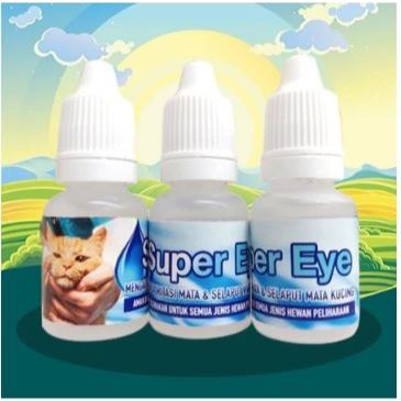 SUPER EYE - Obat Tetes Mata Kucing Iritasi Belekan Menghilangkan Selaput Katarak Chlamydia Kucing