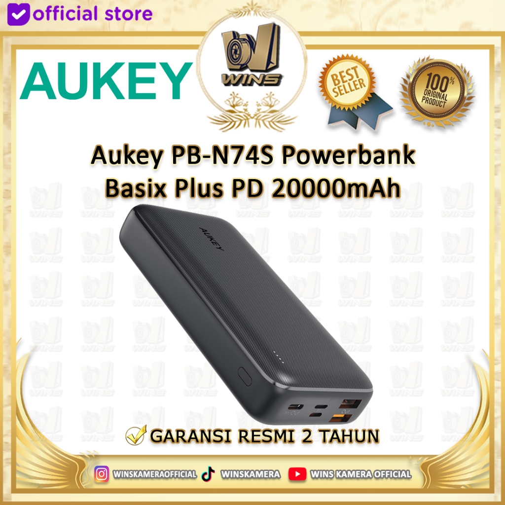Aukey PB-N74S Powerbank Basix Plus PD 20000mAh - 500730