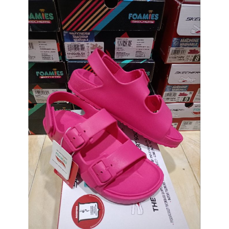 Sandal Sepatu Skechers Foamies ArchFit H. Pink Size 38,39