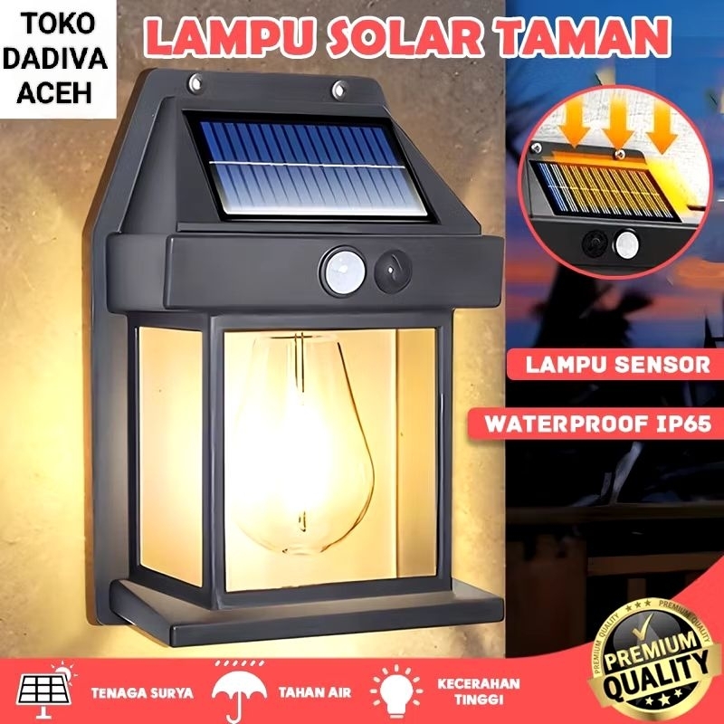 LAMPU DINDING SOLAR PANEL / LAMPU DINDING TENAGA SURYA / LED