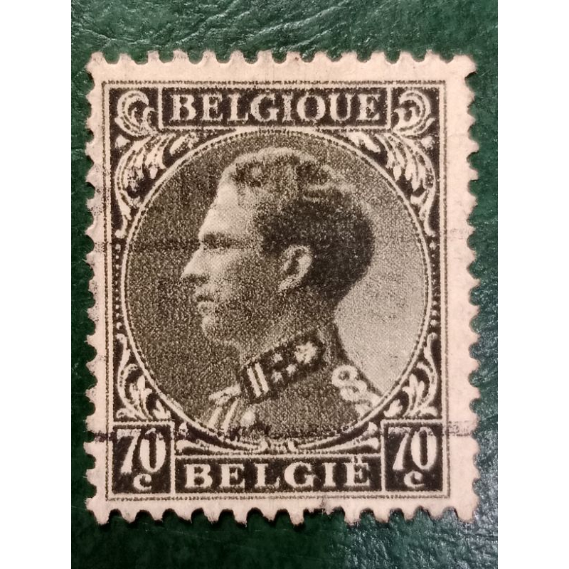 

Prangko Belgia 70 Cents King Leopold Tahun 1934-1935 USED