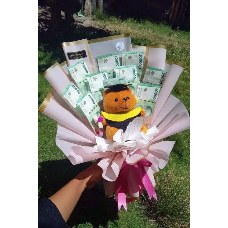 kerangka buket /buket uang + boneka /kosongan /hadiah anniversary/Hadiah ulang tahun