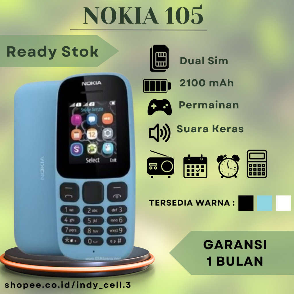 Nokia 105 Ori Hp Jadul Handphone Nokia Jadul Murah Handphone Nokia Nokia 105 Hp Jadul Hp Nokia
