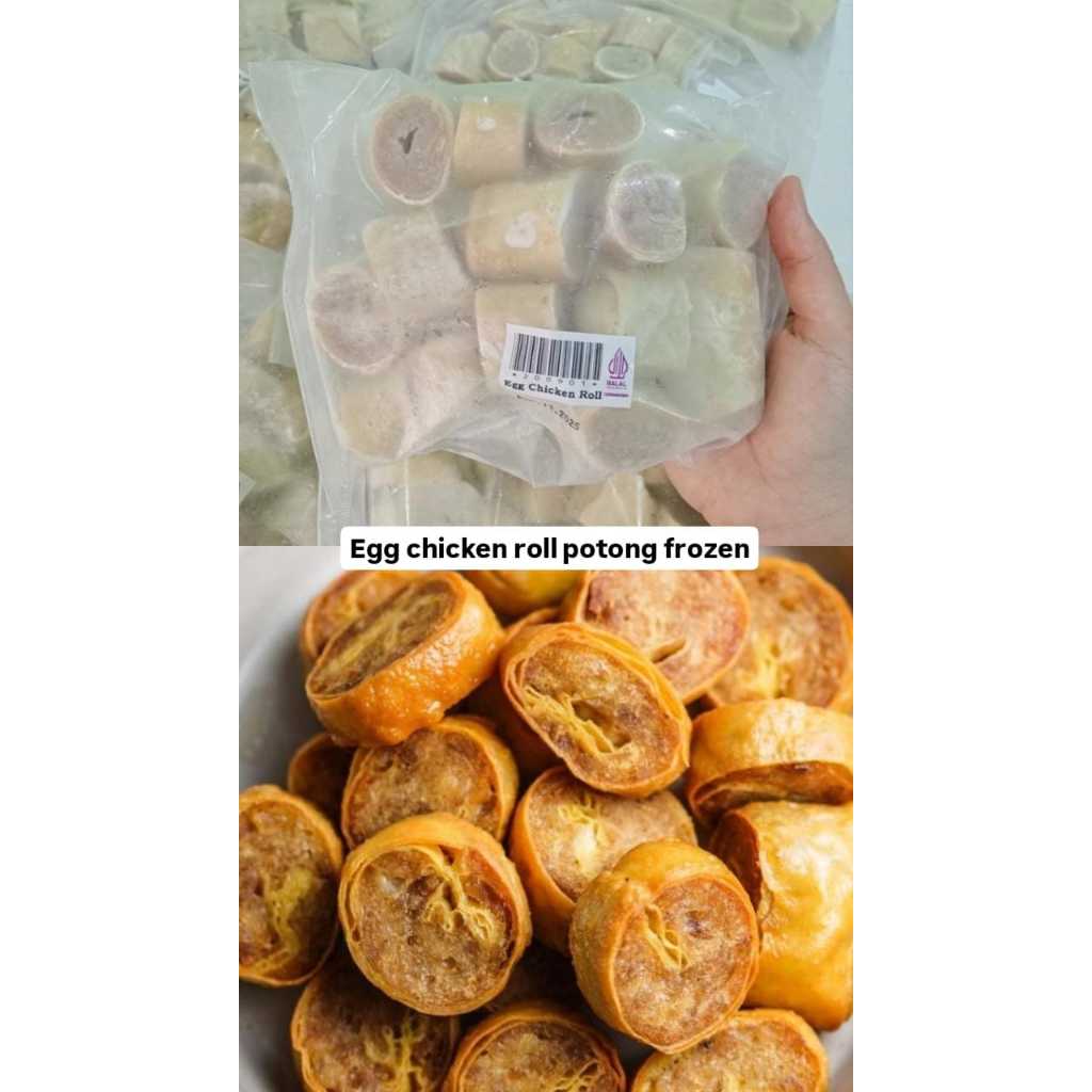 

Egg chicken roll potong isi 15pcs / egg roll lonjor isi 3pcs frozen food