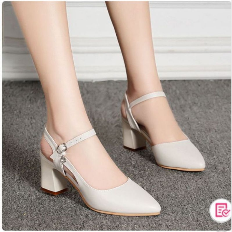 sepatu tali belakang-sepatu pancus tali/sepatu kerja wanita