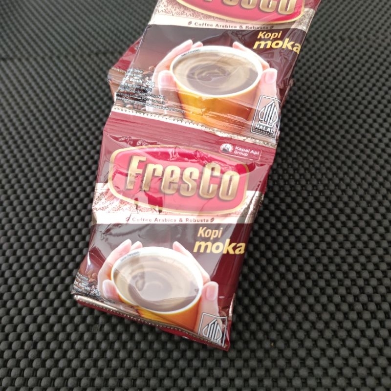 

FresCo Kopi moka instant bubuk 12 scs 1 renceng