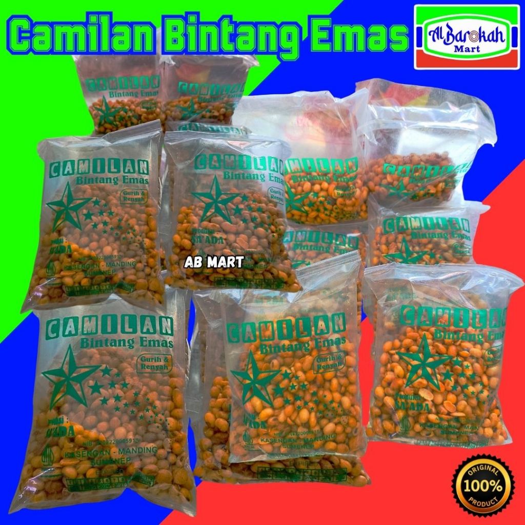 

Camilan Bintang Emas Kedelai Gurih & Renyah
