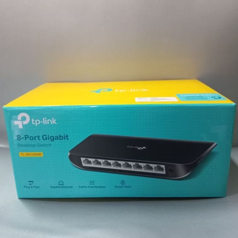 Desktop Switch 8-Port Gigabit TP-Link TL-SG1008D Hub 8 Port