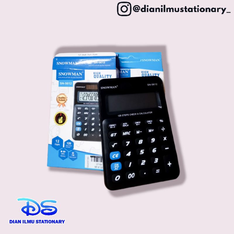 

Kalkulator 12 Digits Snowman SN-5612