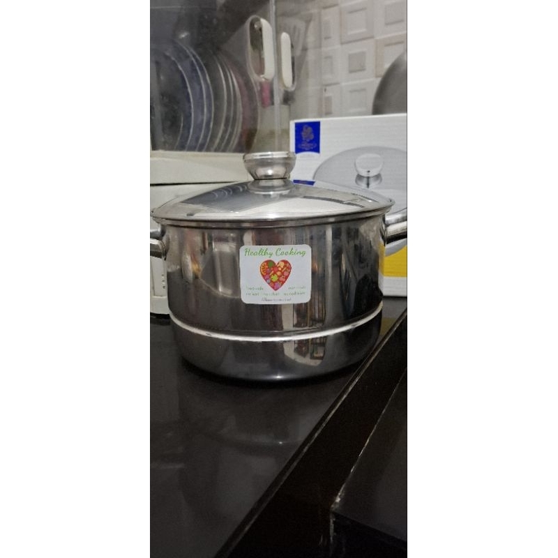 PRELOVED GOOD Condition steamer bima prima 24cm | kukusan stainless steel | dandang