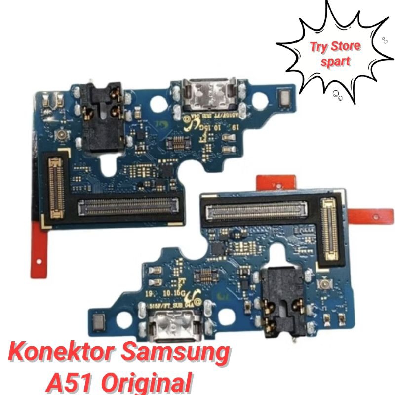 Papan Cas /Konektor Charger SAMSUNG A51 Original