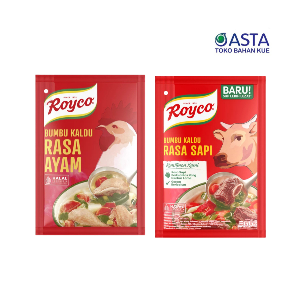 

Royco Bumbu Kaldu Penyedap Rasa Ayam dan Sapi 220 Gr