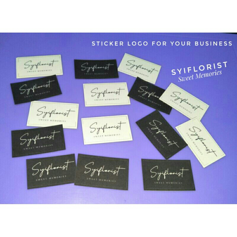 

STICKER LOGO UNTUK USAHA, BISA CUSTOM. HARGA PER LEMBAR A4 MURAH MERIAH