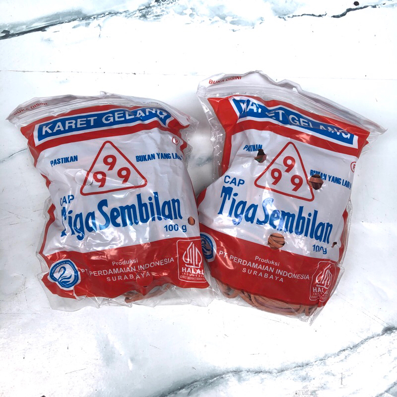 

KARET CAP Tiga Sembilan 100gram