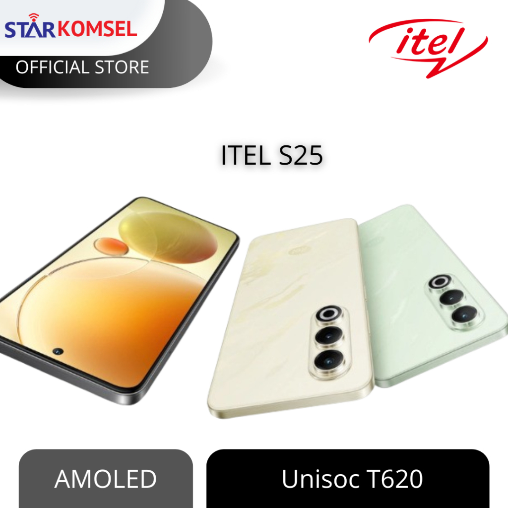 HP ITEL S25 8/128  GARANSI RESMI ITEL INDONESIA