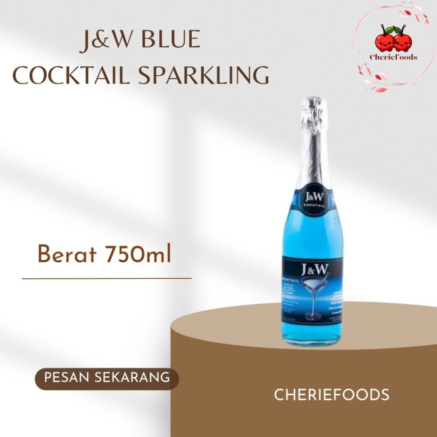 

J&W Minuman Sparkling Cocktail 750ml Blue/ Minuman Anggur Non Alkohol