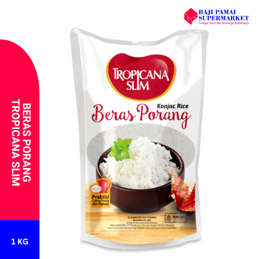 

Tropicana Slim Beras Porang Instan 1000 g / 1kg