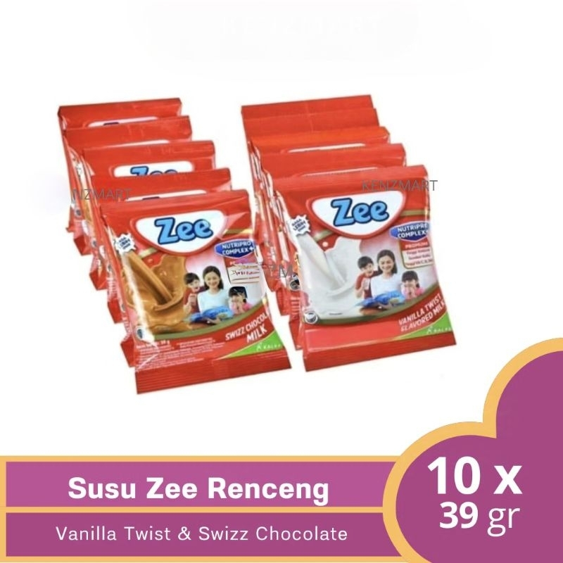 

SUSU ZEE SIWZZ CHOCO/SIWZZ VANILLA 40GR/SACHET