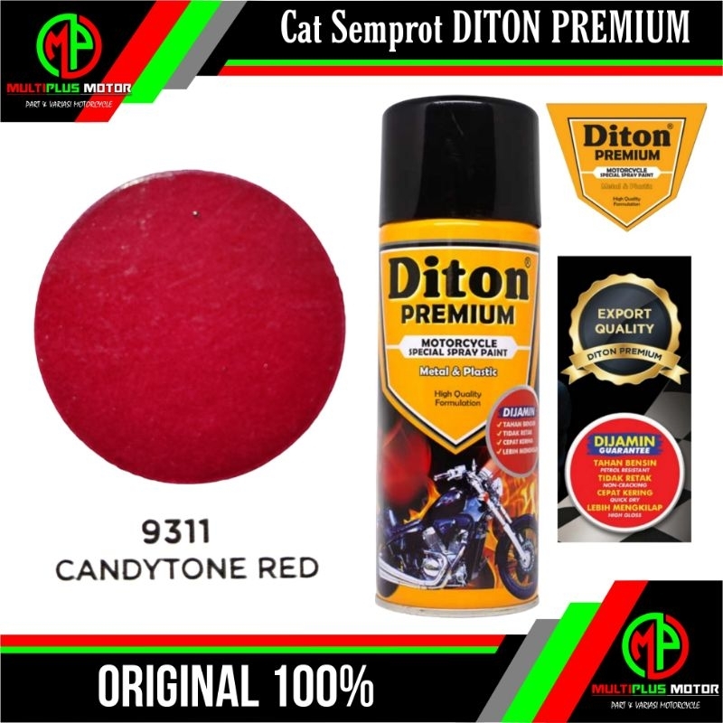DITON PREMIUM 400ML CANDYTONE RED 9311 Cat Pilox Pilok DITON PREMIUM CANDY MERAH