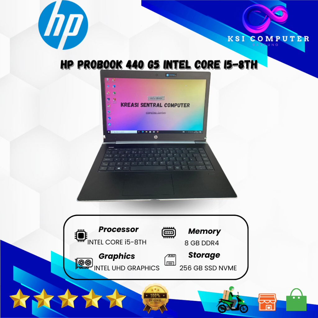 HP PROBOOK 440 G5 intel core i5-8th Ram 8GB Ssd 256GB