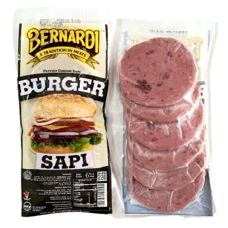 

Bernardi Daging Burger Slice Sapi 250g