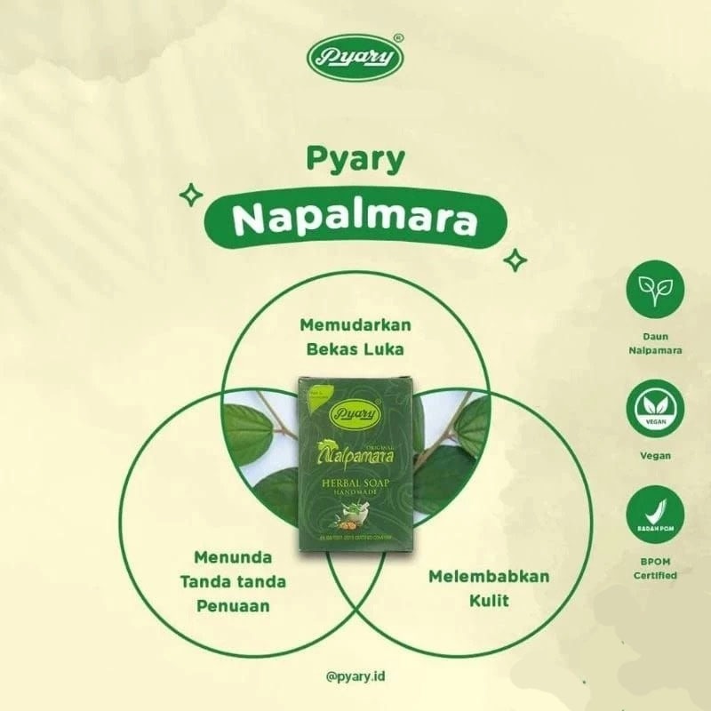Sabun Arab Pyary Nalpamara Original Sabun Batang Hijau Sabun Perawatan Kulit BPOM