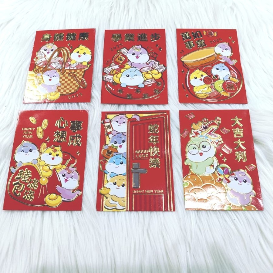 

Angpao Imlek Anak 4099 Isi 6 Pcs Mix Motif Kertas Artpaper Ukuran Standar