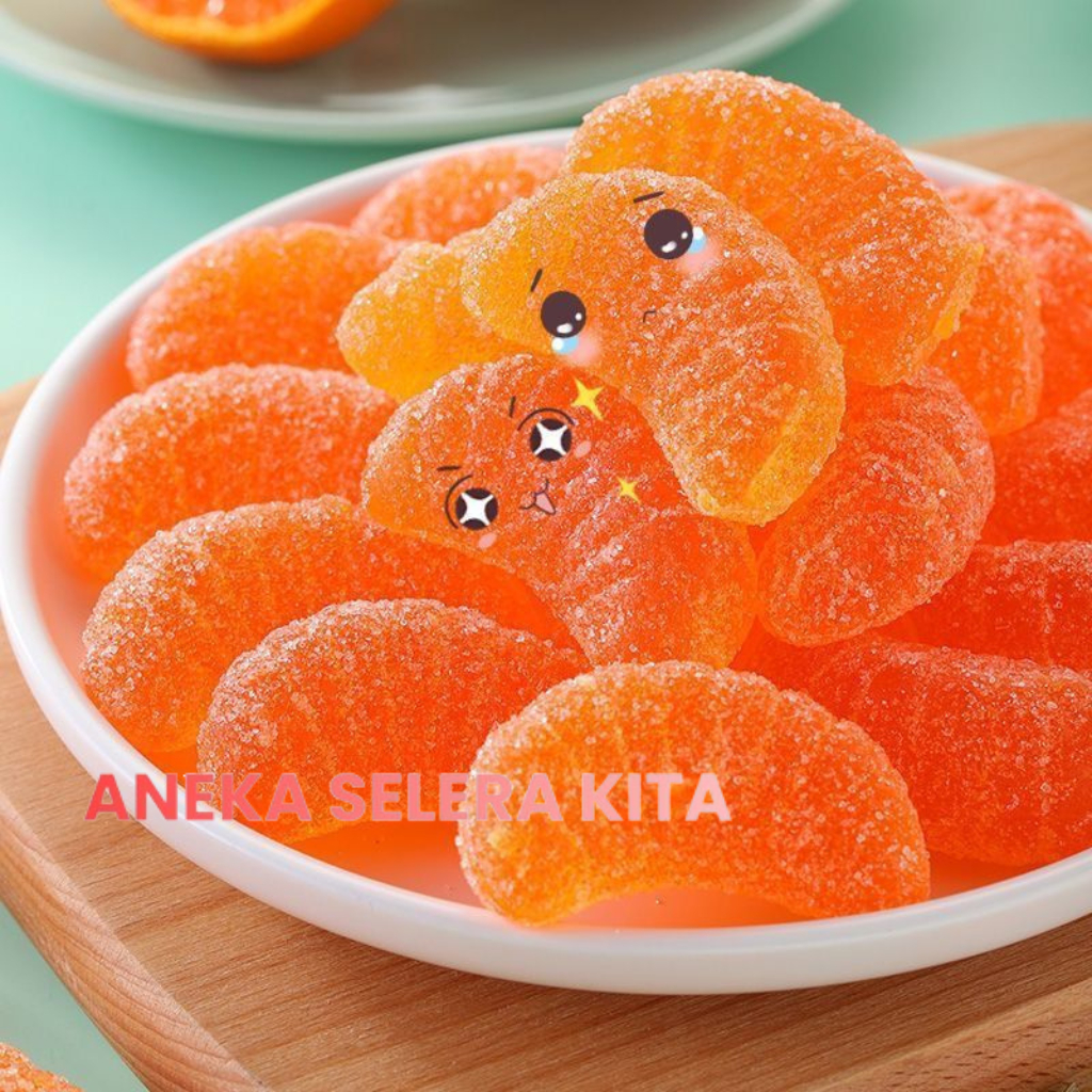 

TYL Orange Soft Candy / Permen Lunak Rasa Dan Bentuk Jeruk 200gr & 500gr