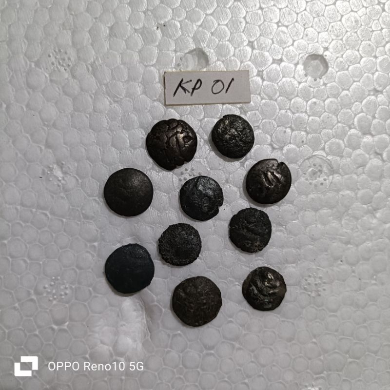 koin perak sandi era Majapahit barang temuan