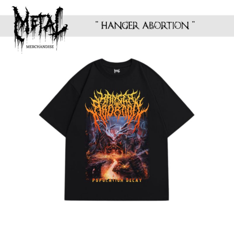 t-shirt hangerabortion kaos band metal luar negeri original