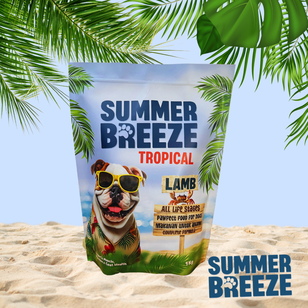 SummerBreeze Dog Food - Lamb | Premium Dog Food | Makanan Anjing Kering 1kg | Dry Dog Food