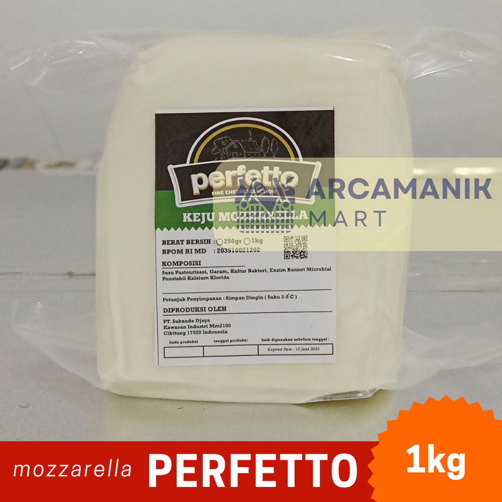 

Keju Mozzarella Perfetto 1kg Murah / Perfetto mozarella chesse 1kg - keju mozzarella perfetto berkualitas