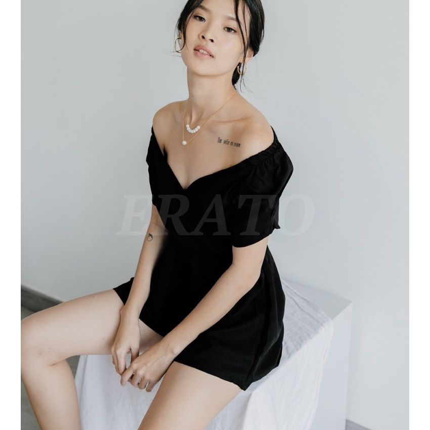 KP8 ERATO LAST  Prisa Short Jumpsuit Wanita  Jumpsuit Celana Sabrina