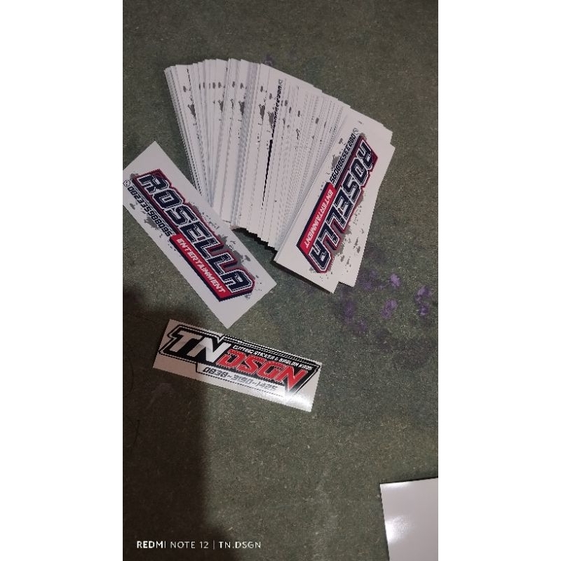 

sticker label cutting sticker