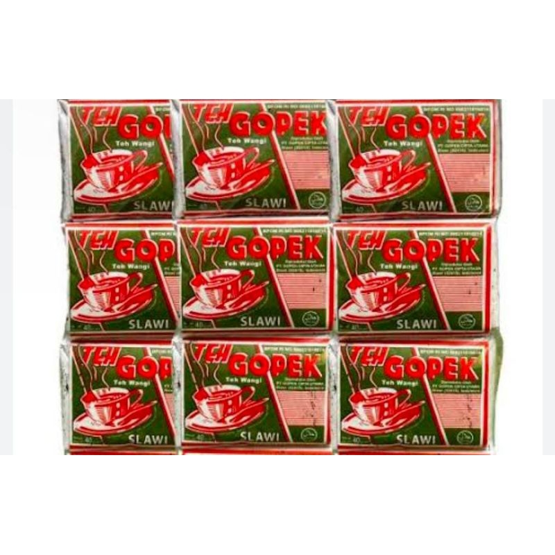 

1 SLOP TEH GOPEK SLAWI 40 GRAM (ISI 10 PCS)